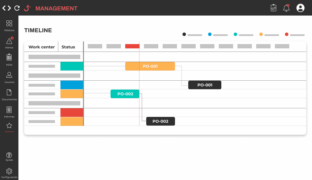 JIKKO production scheduling board